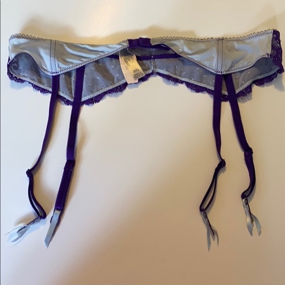 Purple and blue lace adjustable garter belt VS Dream Angels - Picture 5 of 7